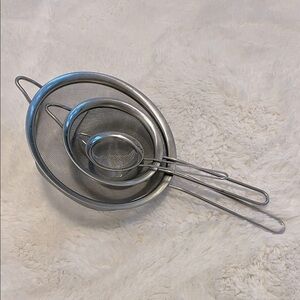 SALT™ Long Handled Mesh Strainers (Set of 3)